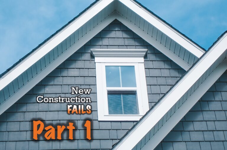 New Construction Fails, part one: Exposed Nails on the Roof